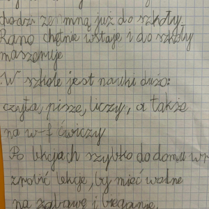 Zdjęcie fraszki Asi z klasy II