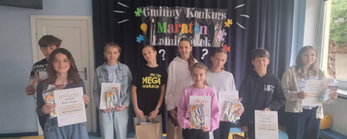 Gminny Konkurs Matematyczny ,,Maraton Łamigłówek"