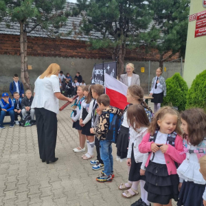 Uroczyste pasowanie przez Panią Dyrektor