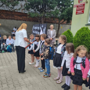 Uroczyste pasowanie przez Panią Dyrektor