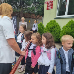 Uroczyste pasowanie przez Panią Dyrektor
