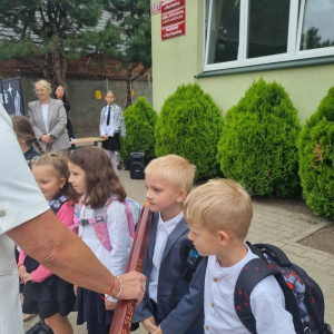 Uroczyste pasowanie przez Panią Dyrektor